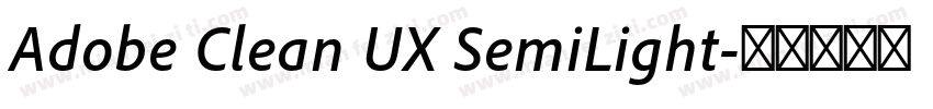 Adobe Clean UX SemiLight字体转换